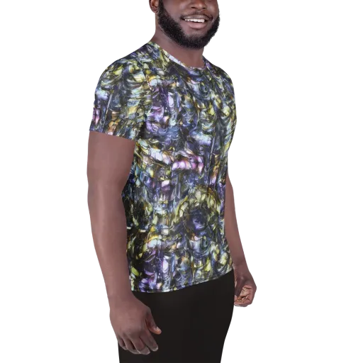 Indigo Alchemy on a Men's Athletic T-Shirt