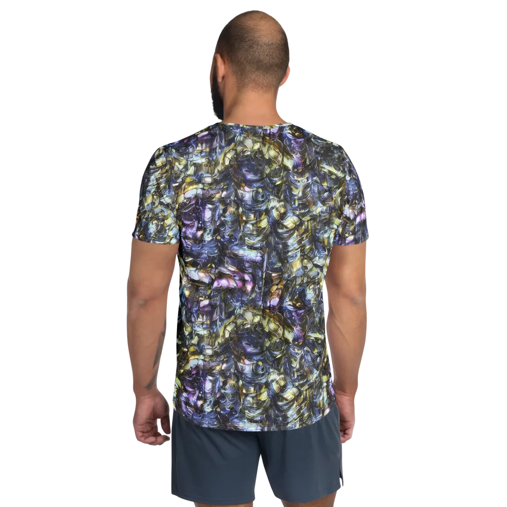 Indigo Alchemy on Men's Athletic T-Shirt — Back