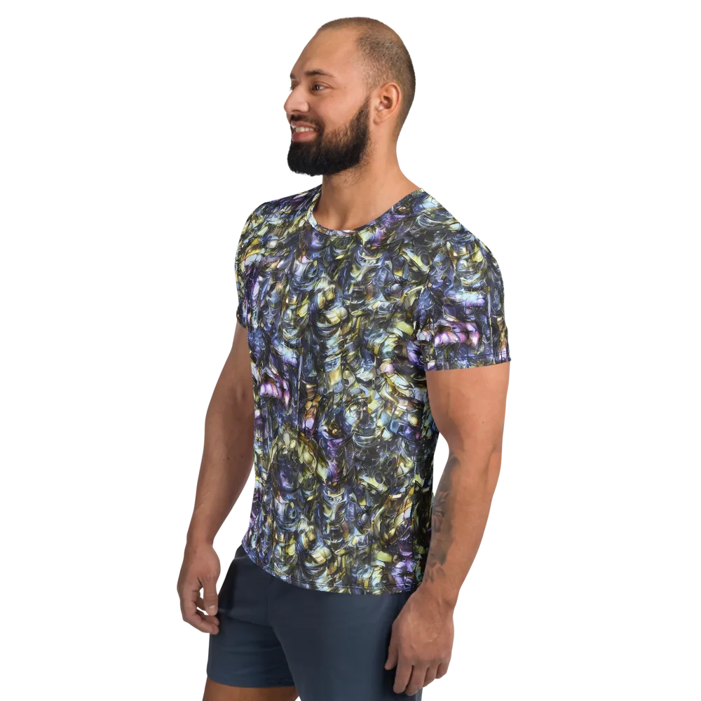 Indigo Alchemy on Men's Athletic T-Shirt — Left