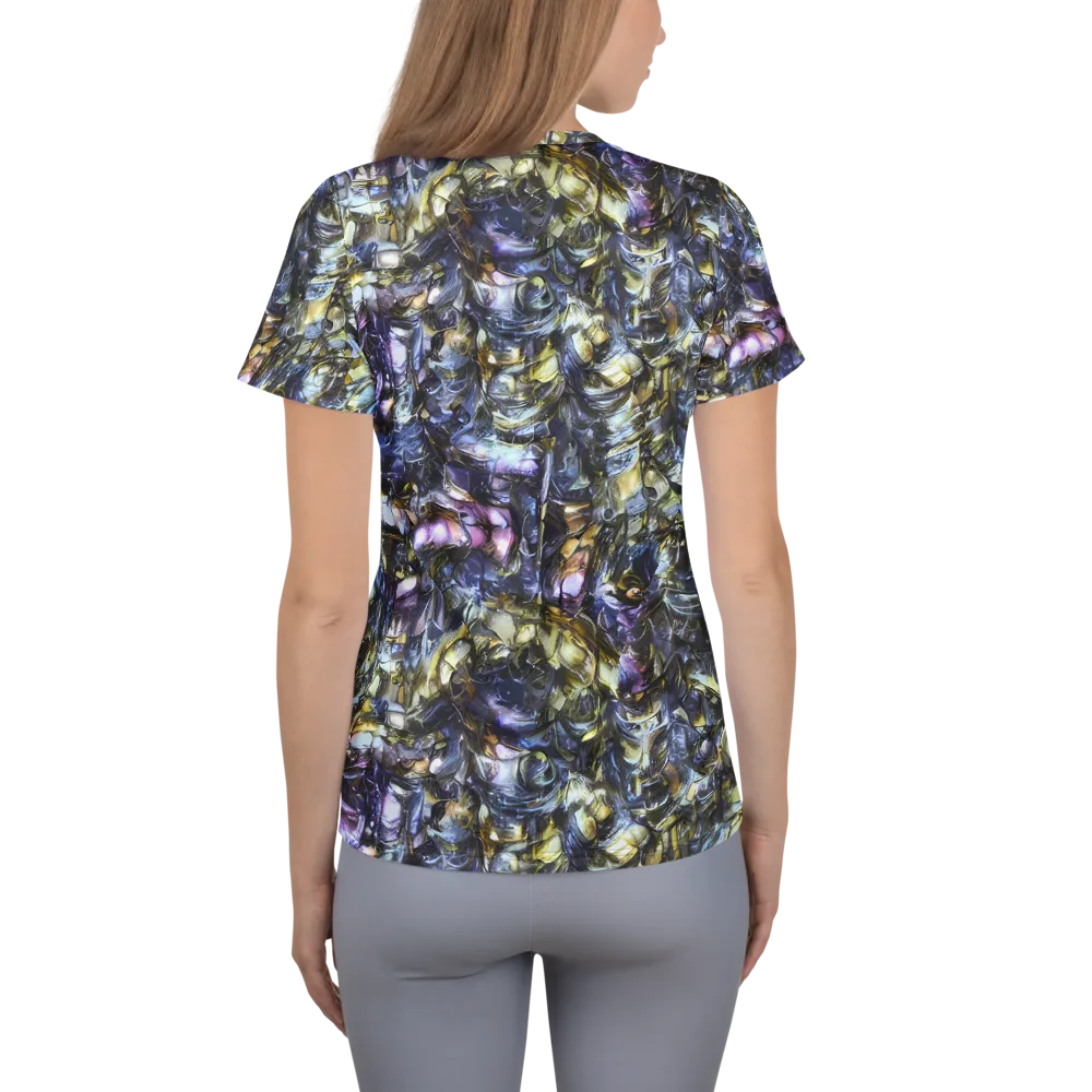 Indigo Alchemy on Women's Athletic T-Shirt — Back