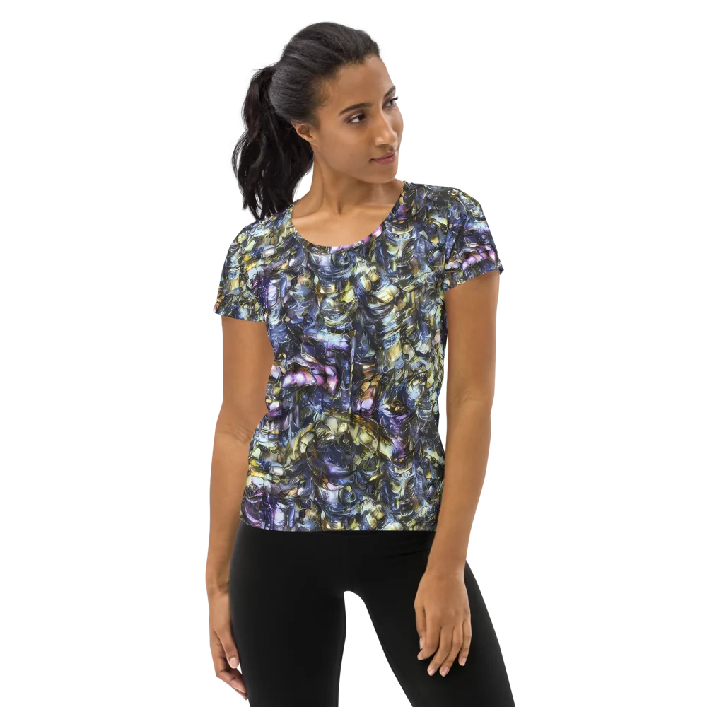 Indigo Alchemy on Women's Athletic T-Shirt — Front