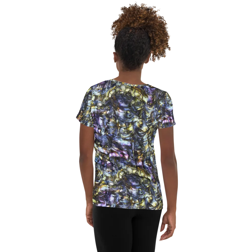 Indigo Alchemy on Women's Athletic T-Shirt — Back