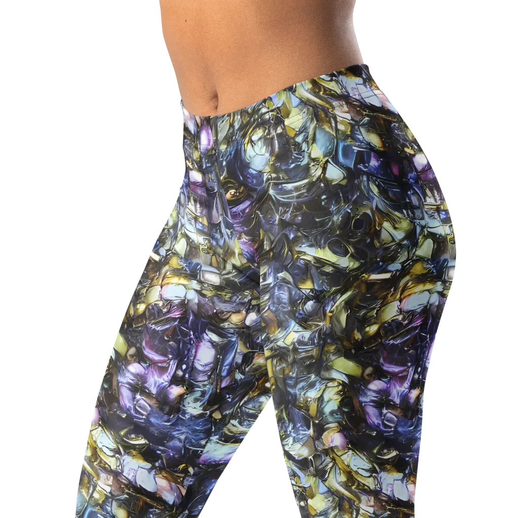 Indigo Alchemy on Leggings — Left Front