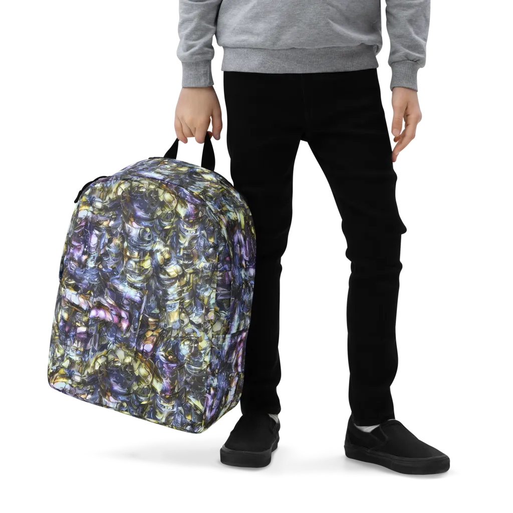 Indigo Alchemy on Minimalist Backpack — Zoomed-in