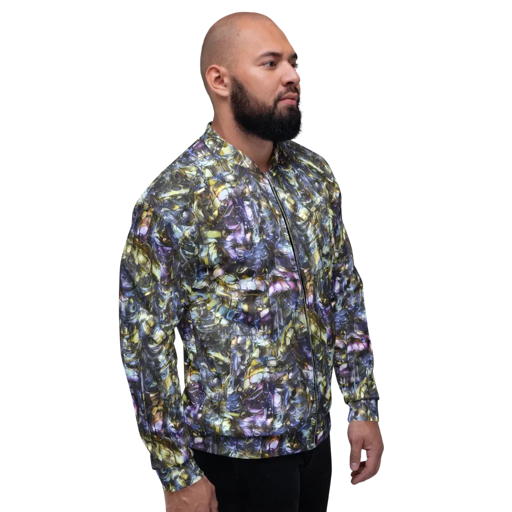 Indigo Alchemy on Bomber Jacket — Right