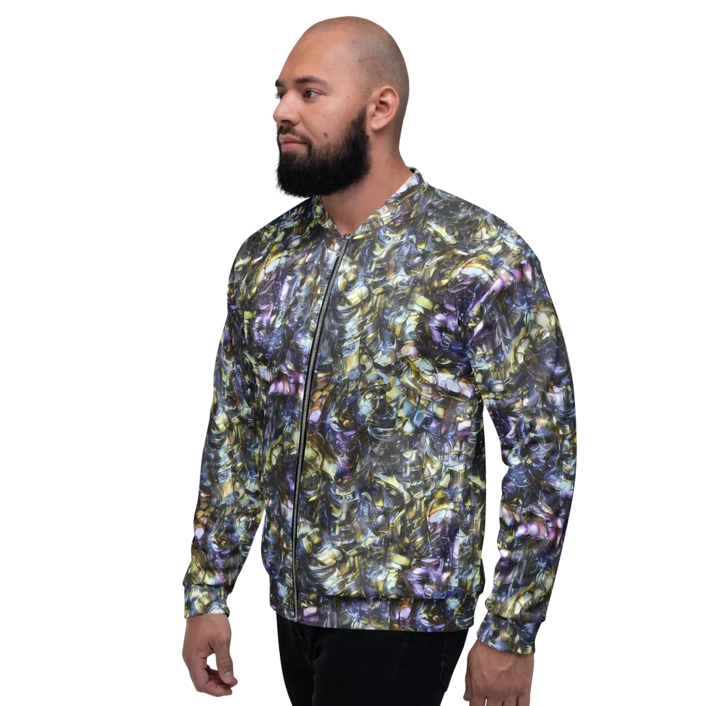 Indigo Alchemy on Bomber Jacket — Left