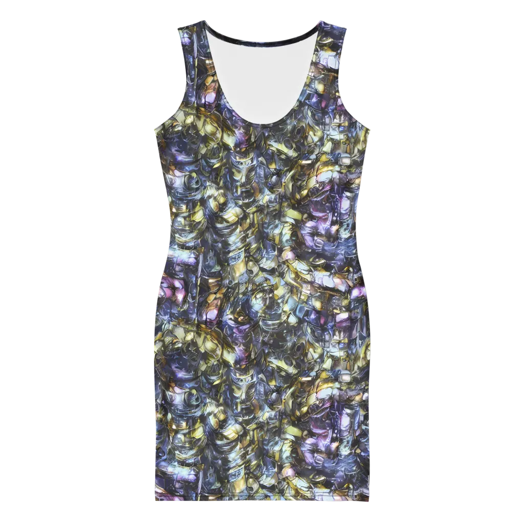 Indigo Alchemy on Bodycon Dress — Front