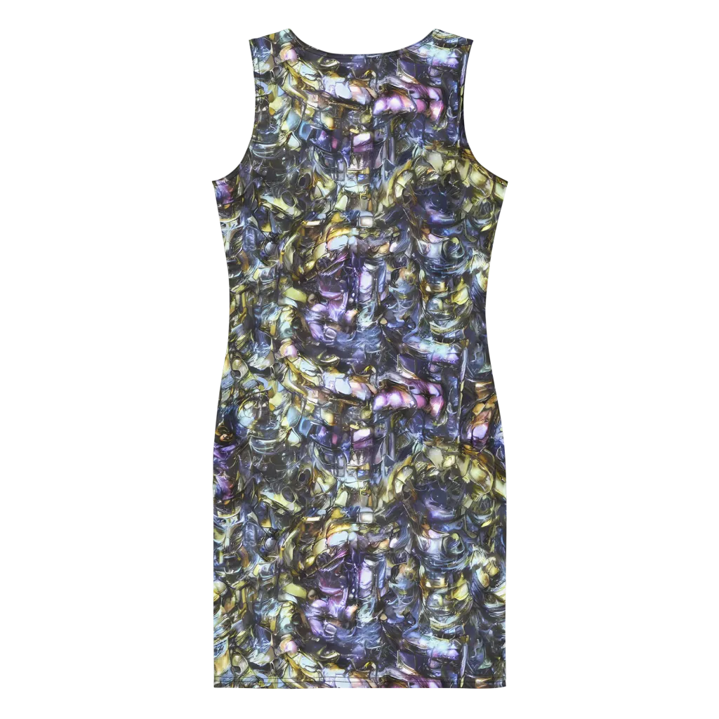 Indigo Alchemy on Bodycon Dress — Back
