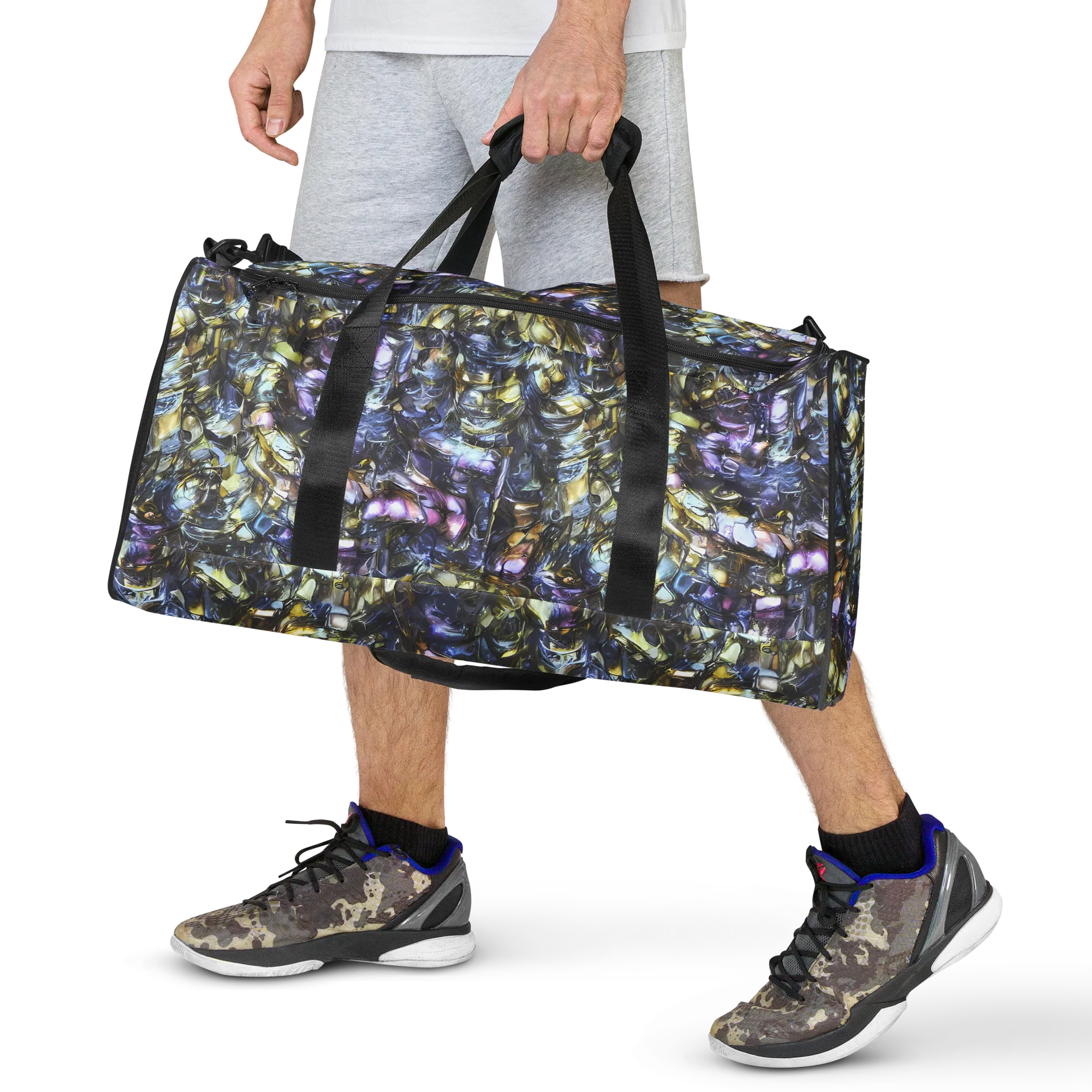 Indigo Alchemy on Duffle Bag — Front