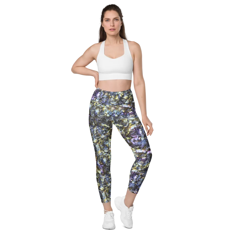 Indigo Alchemy on Leggings with Pockets — Front