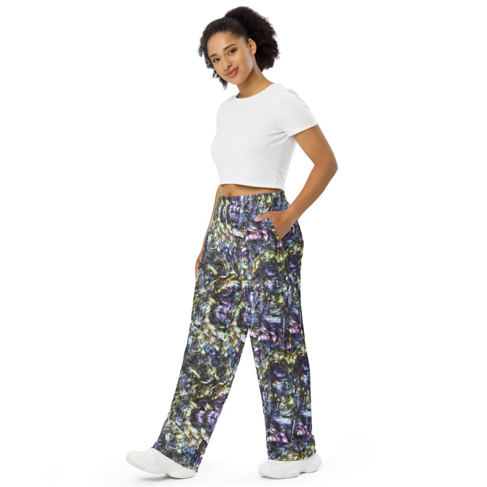 Indigo Alchemy on Wide-Leg Pants — Left Front