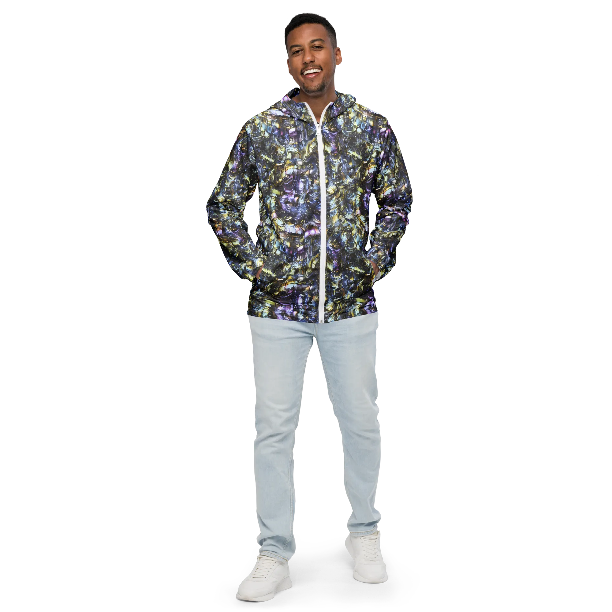 Indigo Alchemy on Men's Windbreaker — Front