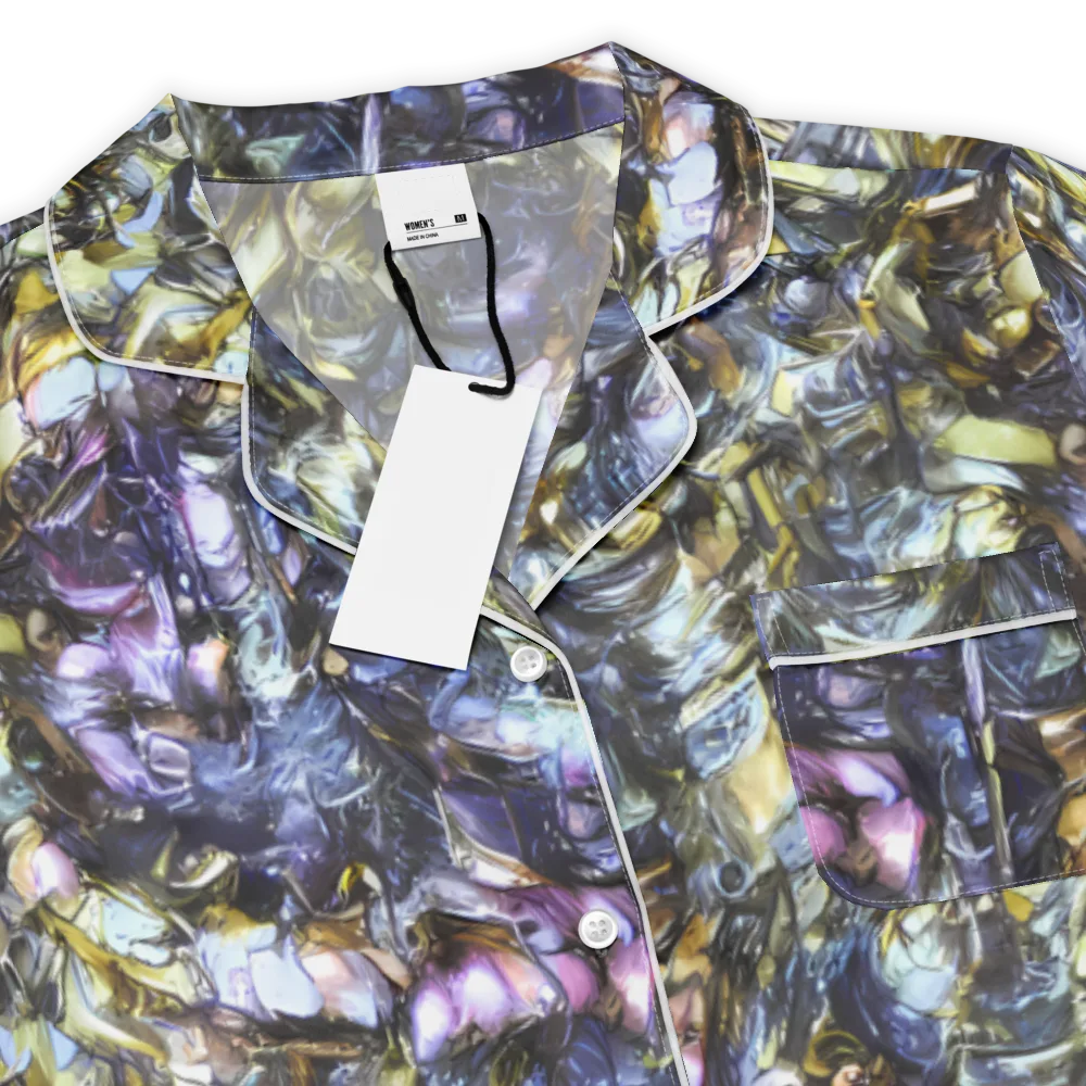 Indigo Alchemy on Women's Short Sleeve Pajama Top — Product details