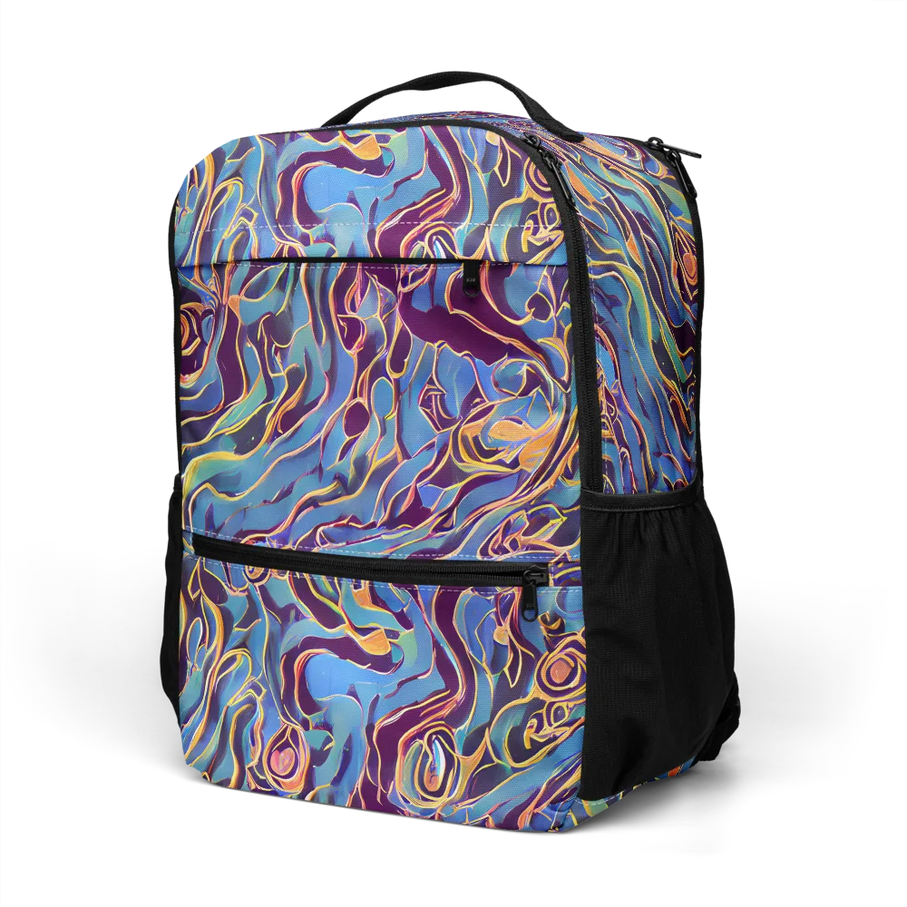 Sapphire Surge on Utility Backpack — Left Front