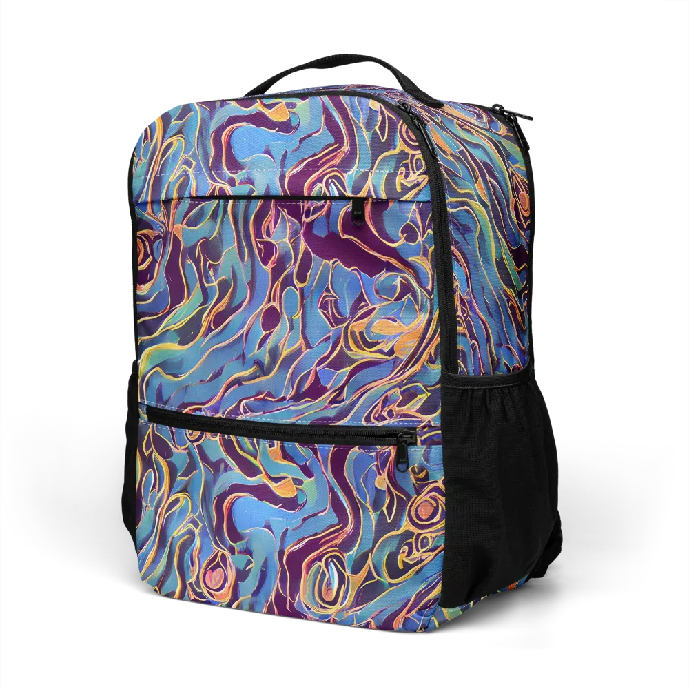Sapphire Surge on Utility Backpack — Left Front
