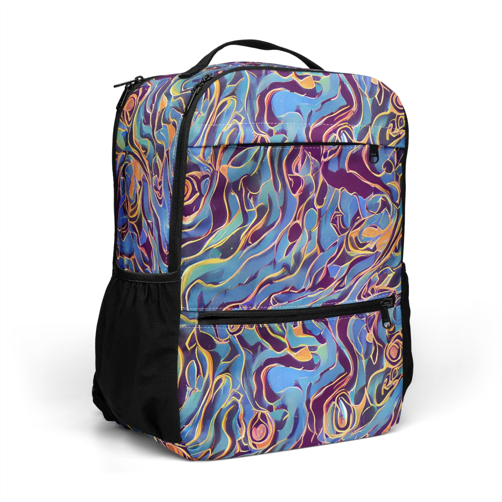 Sapphire Surge on Utility Backpack — Right Front