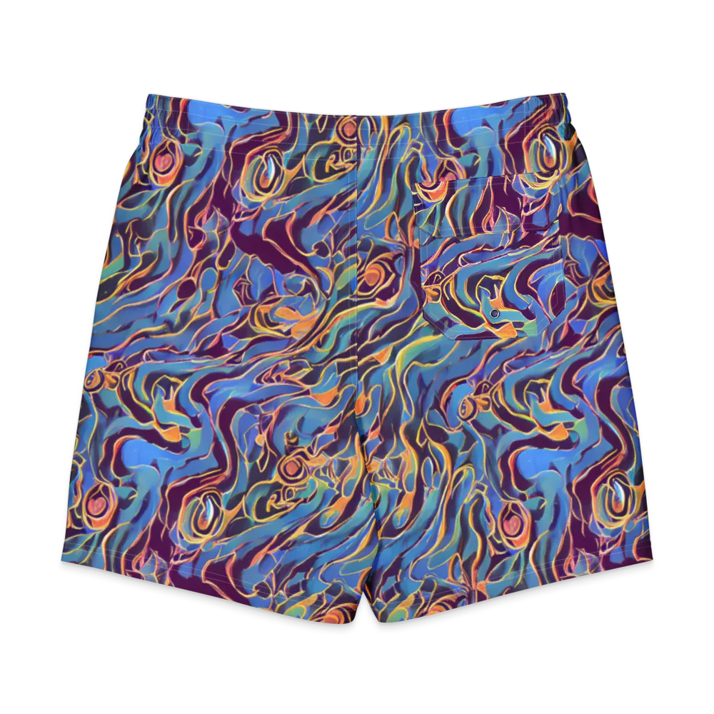 Sapphire Surge on Men's Board Shorts — Back