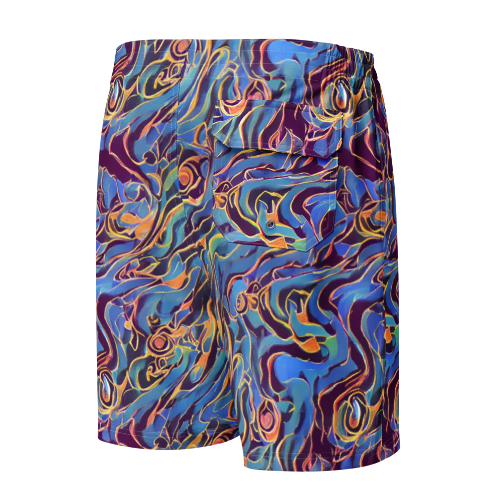 Sapphire Surge on Men's Board Shorts — Back