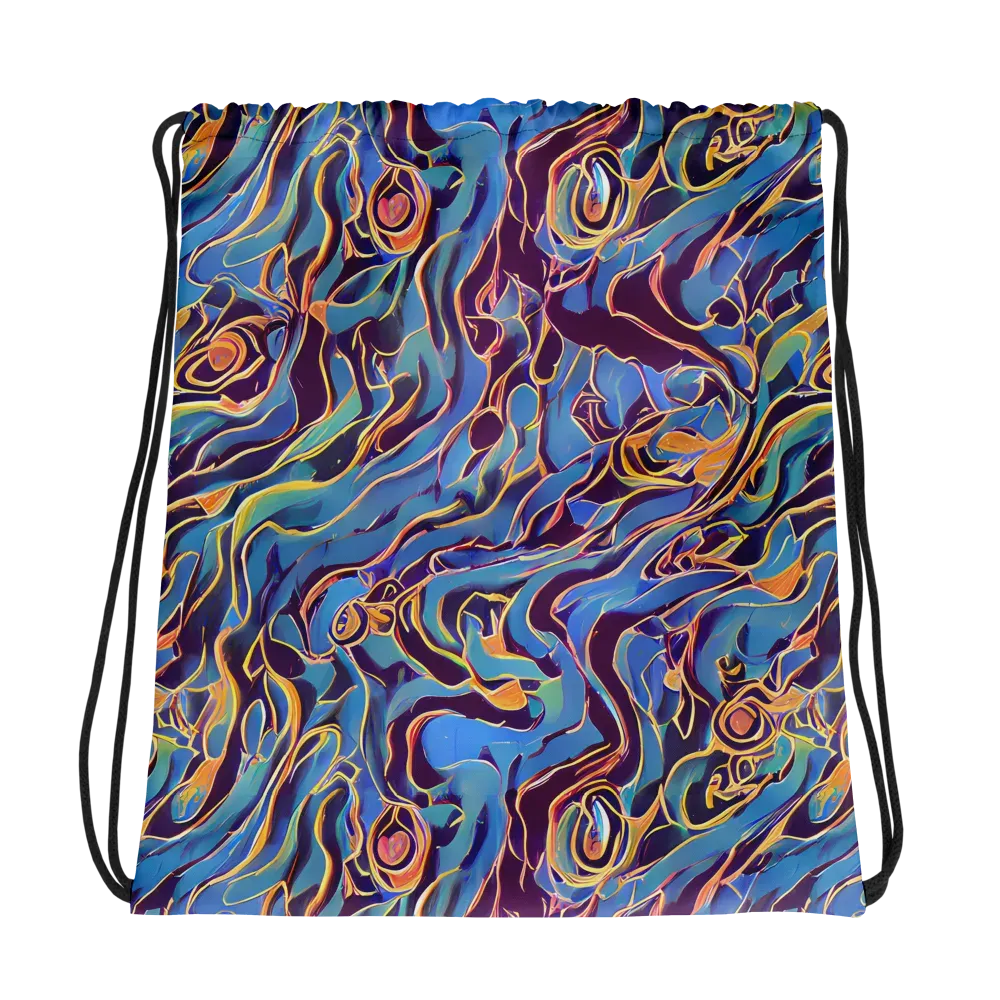 Sapphire Surge on Drawstring Bag — Photo