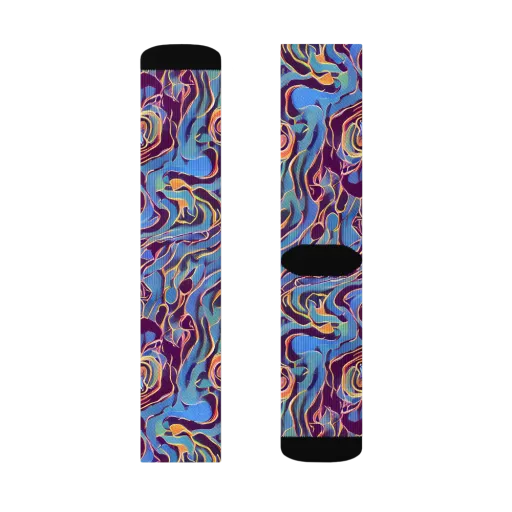 Sapphire Surge on a Socks