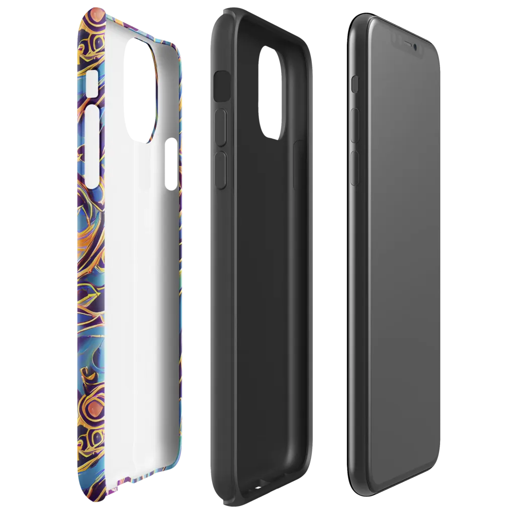 Sapphire Surge on Tough Case for iPhone® — Right