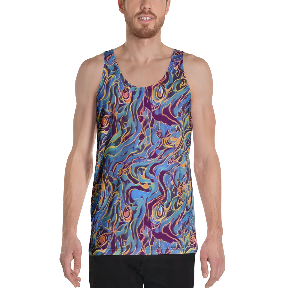 Sapphire Surge on Men's Tank Top — Front