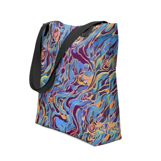 Sapphire Surge on a Tote Bag