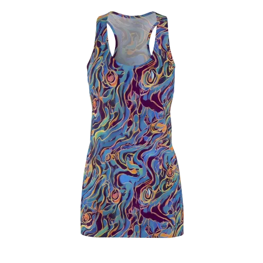 Sapphire Surge on a Racerback Dress