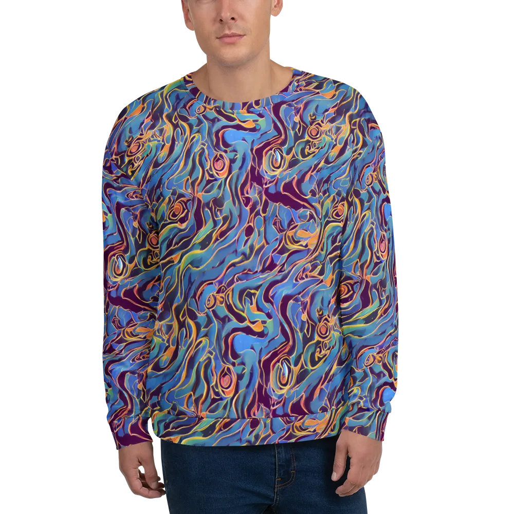 Sapphire Surge on Sweatshirt — Front