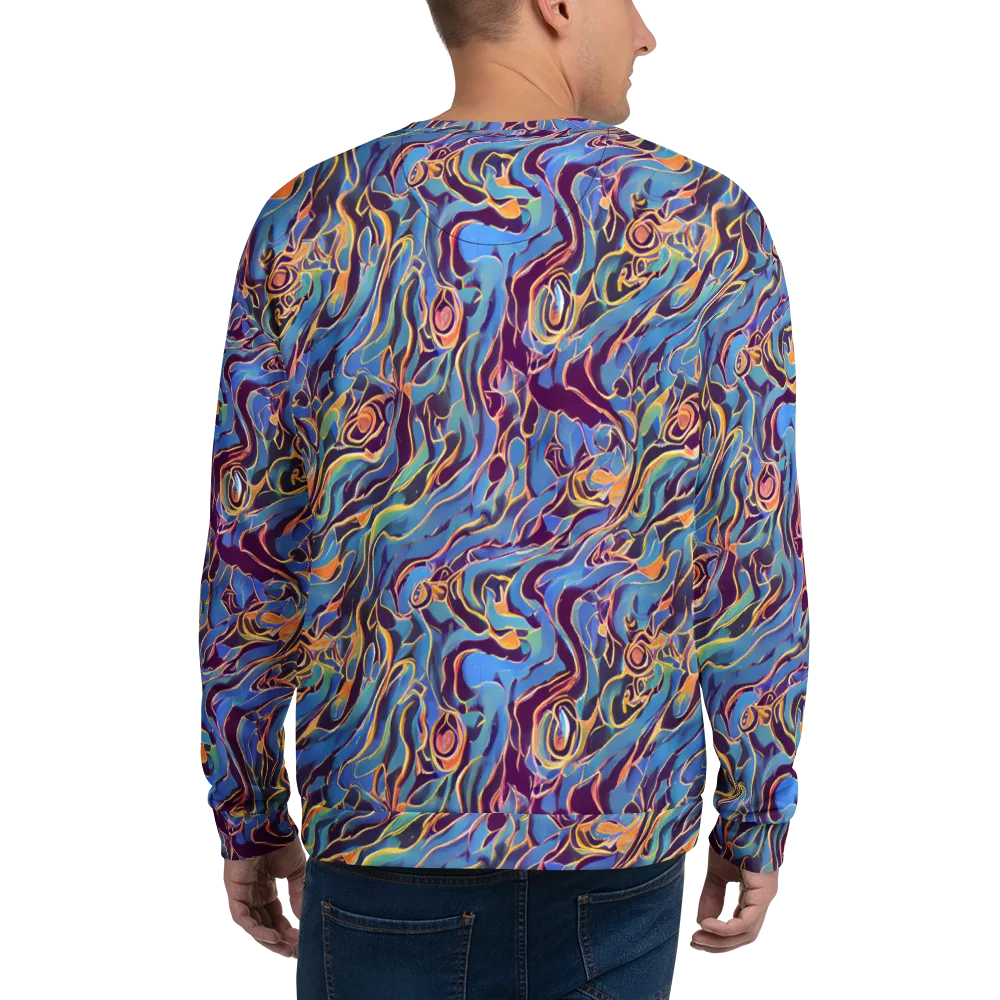 Sapphire Surge on Sweatshirt — Back