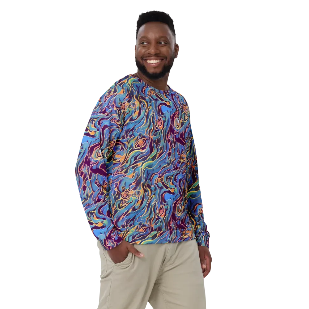 Sapphire Surge on Sweatshirt — Front