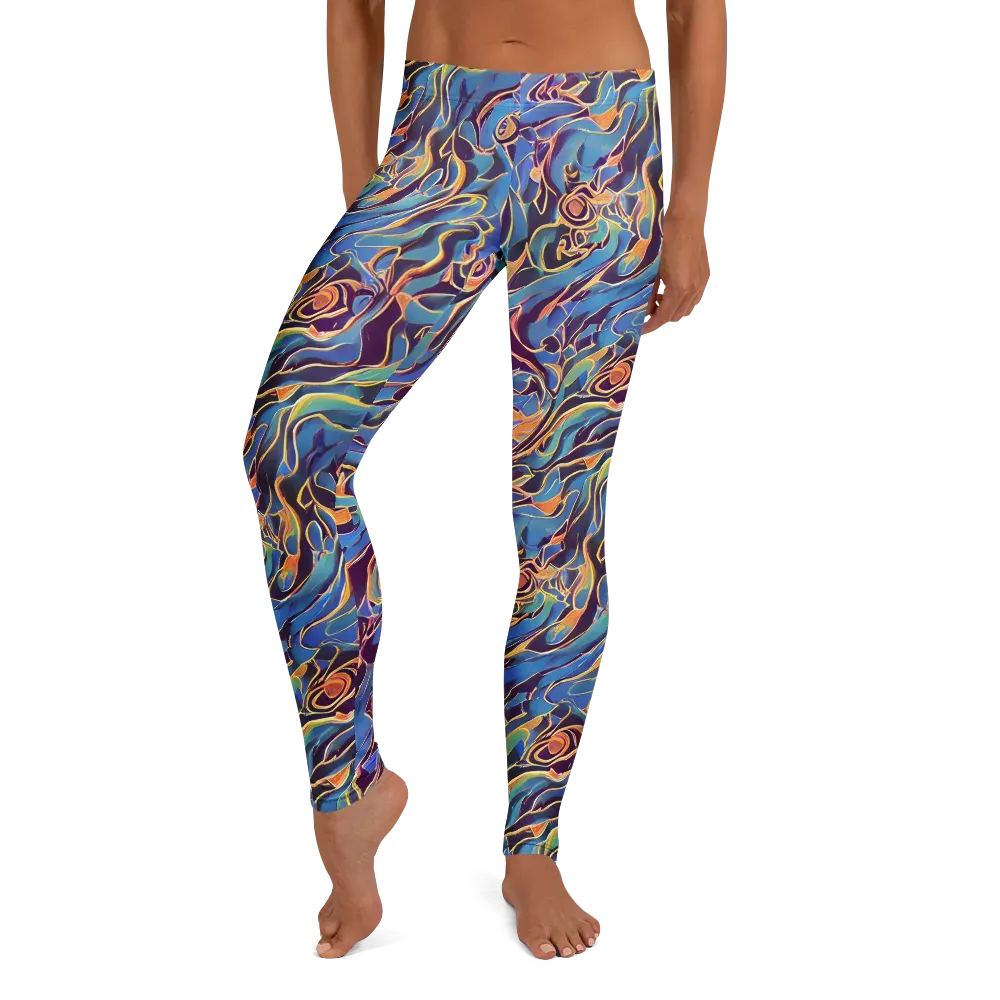 Sapphire Surge on Leggings — Front