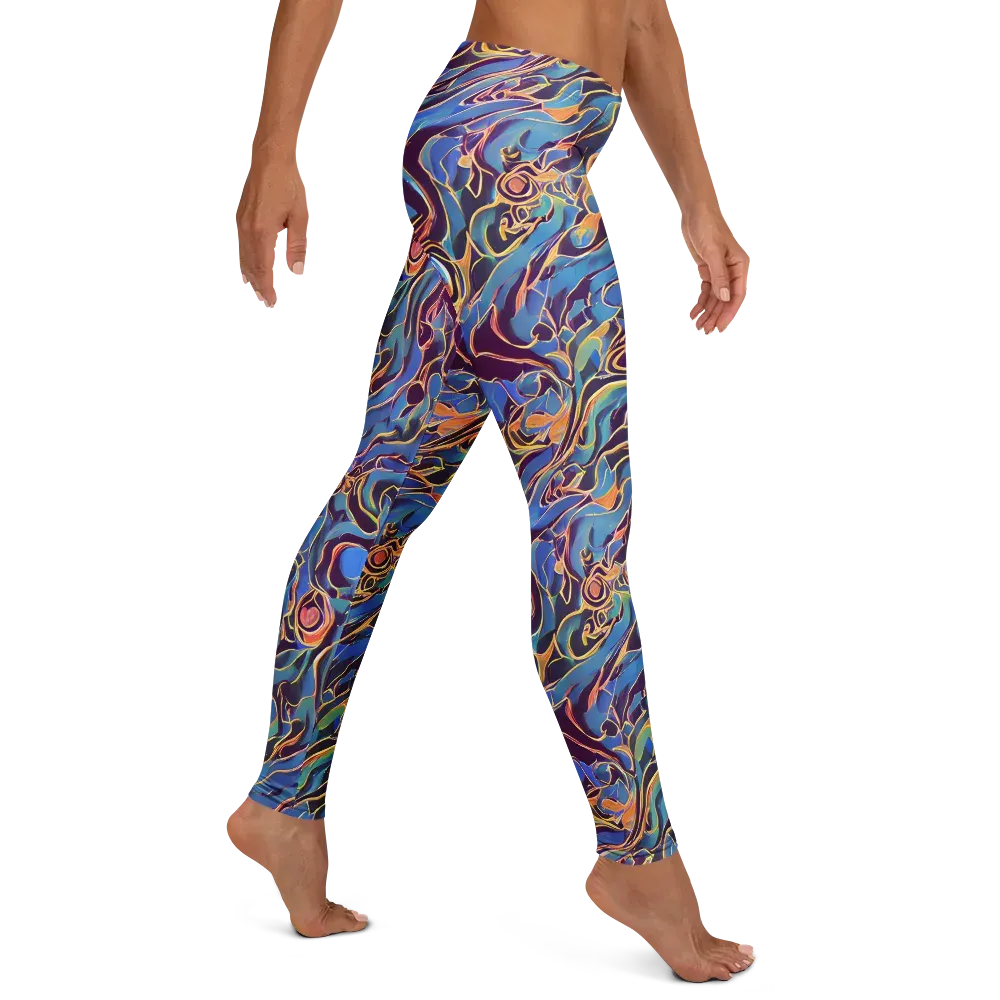 Sapphire Surge on Leggings — Right