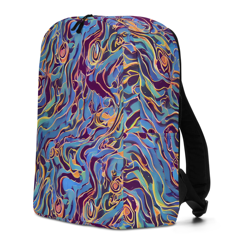 Sapphire Surge on Minimalist Backpack — Left