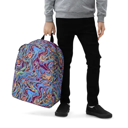 Sapphire Surge on a Minimalist Backpack