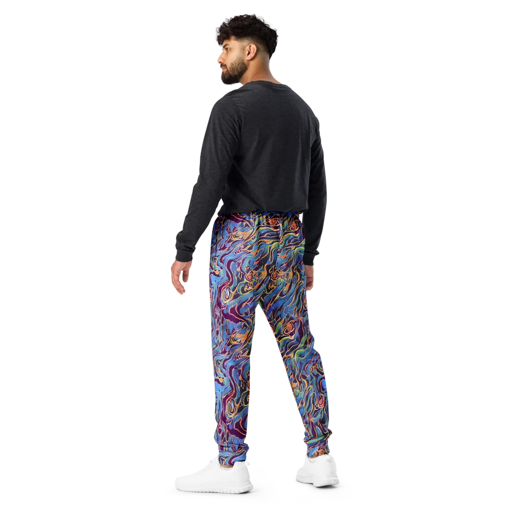 Sapphire Surge on Men's Joggers — Back