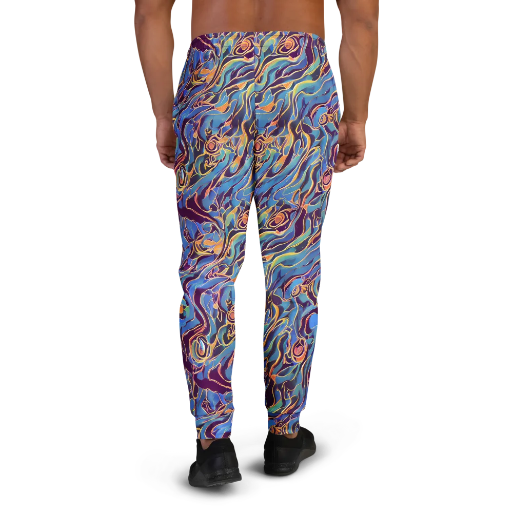 Sapphire Surge on Men's Joggers — Back