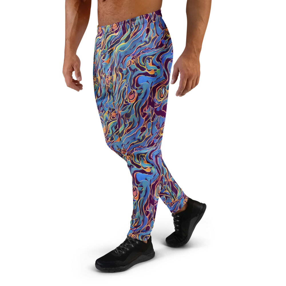 Sapphire Surge on Men's Joggers — Left