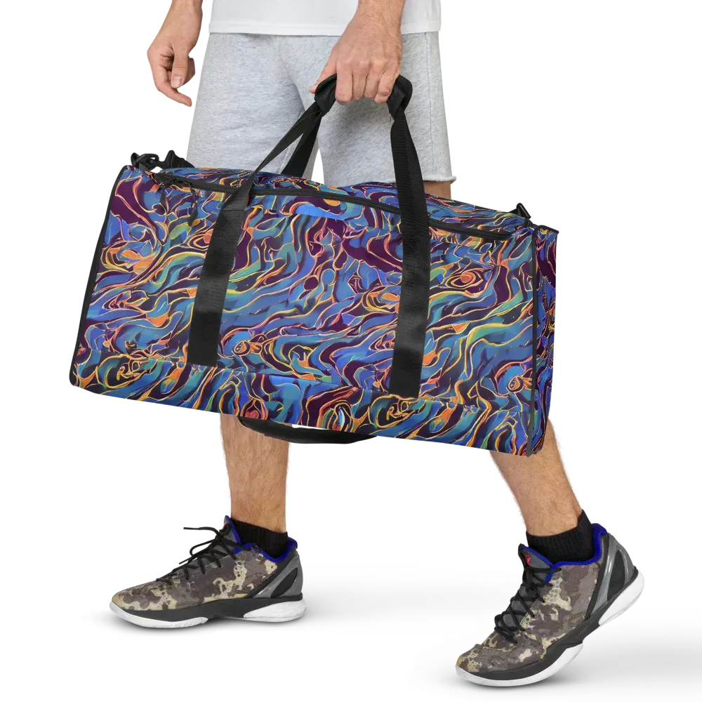 Sapphire Surge on Duffle Bag — Front