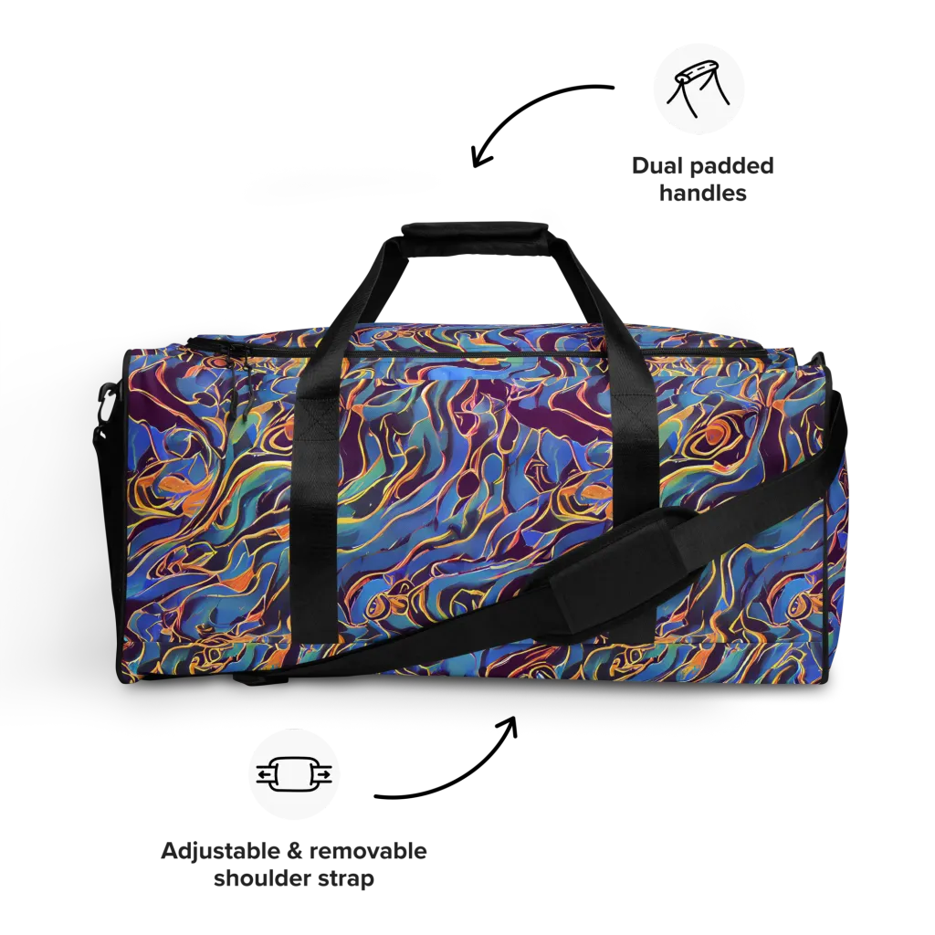 Sapphire Surge on Duffle Bag — Front