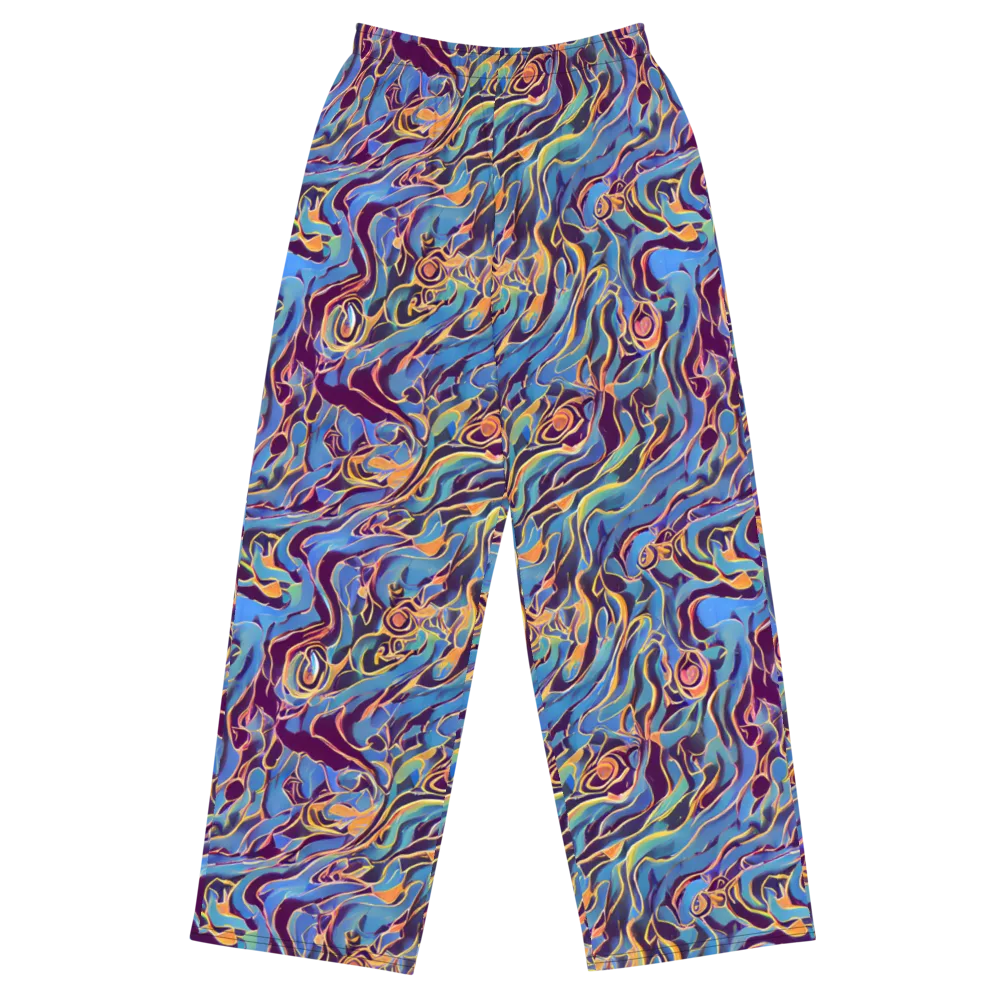 Sapphire Surge on Wide-Leg Pants — Front