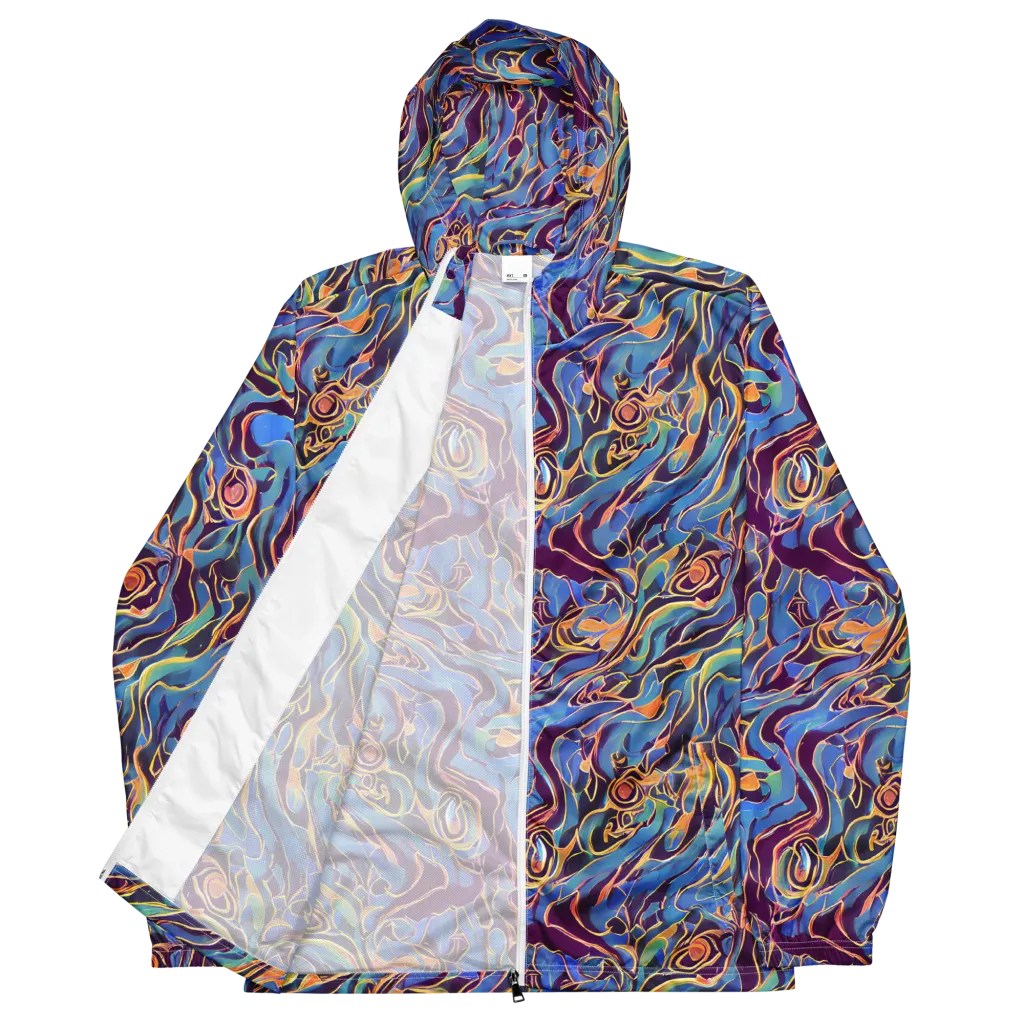 Sapphire Surge on Men's Windbreaker — Front