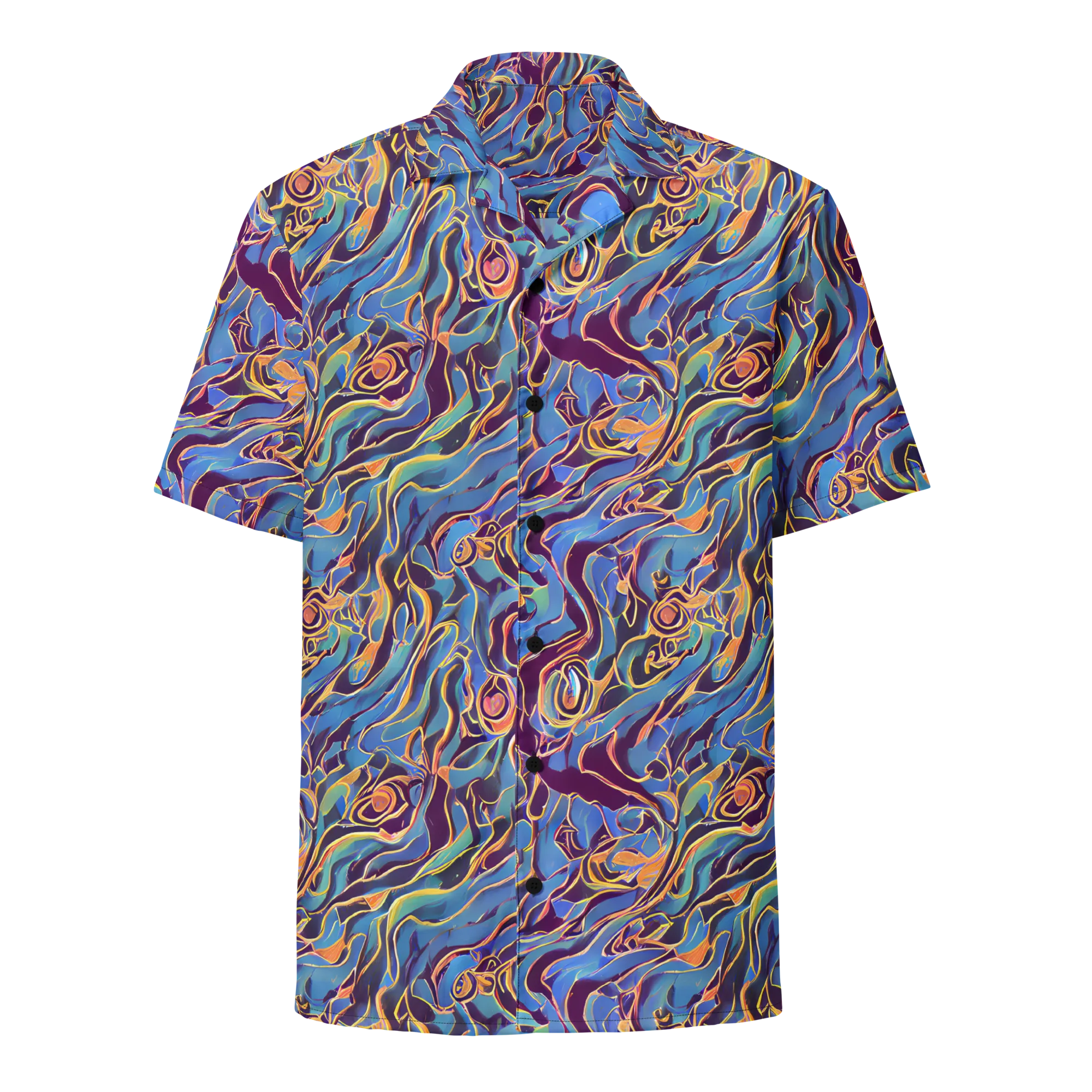 Sapphire Surge on Button Shirt — Front