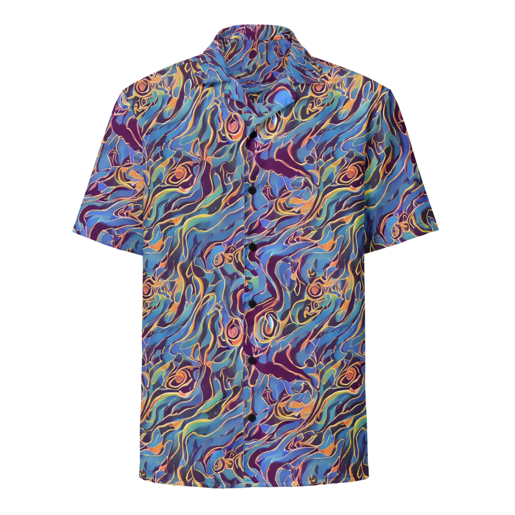 Sapphire Surge on Button Shirt — Front