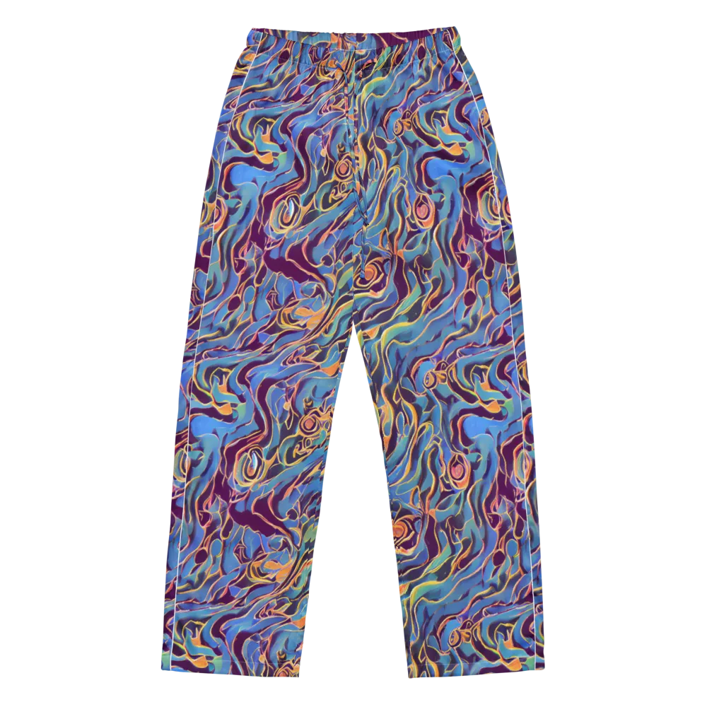 Sapphire Surge on Women's Pajama Pants — Front