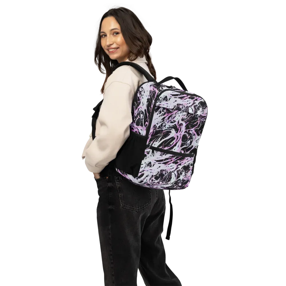 Electric Noir on Utility Backpack — Back