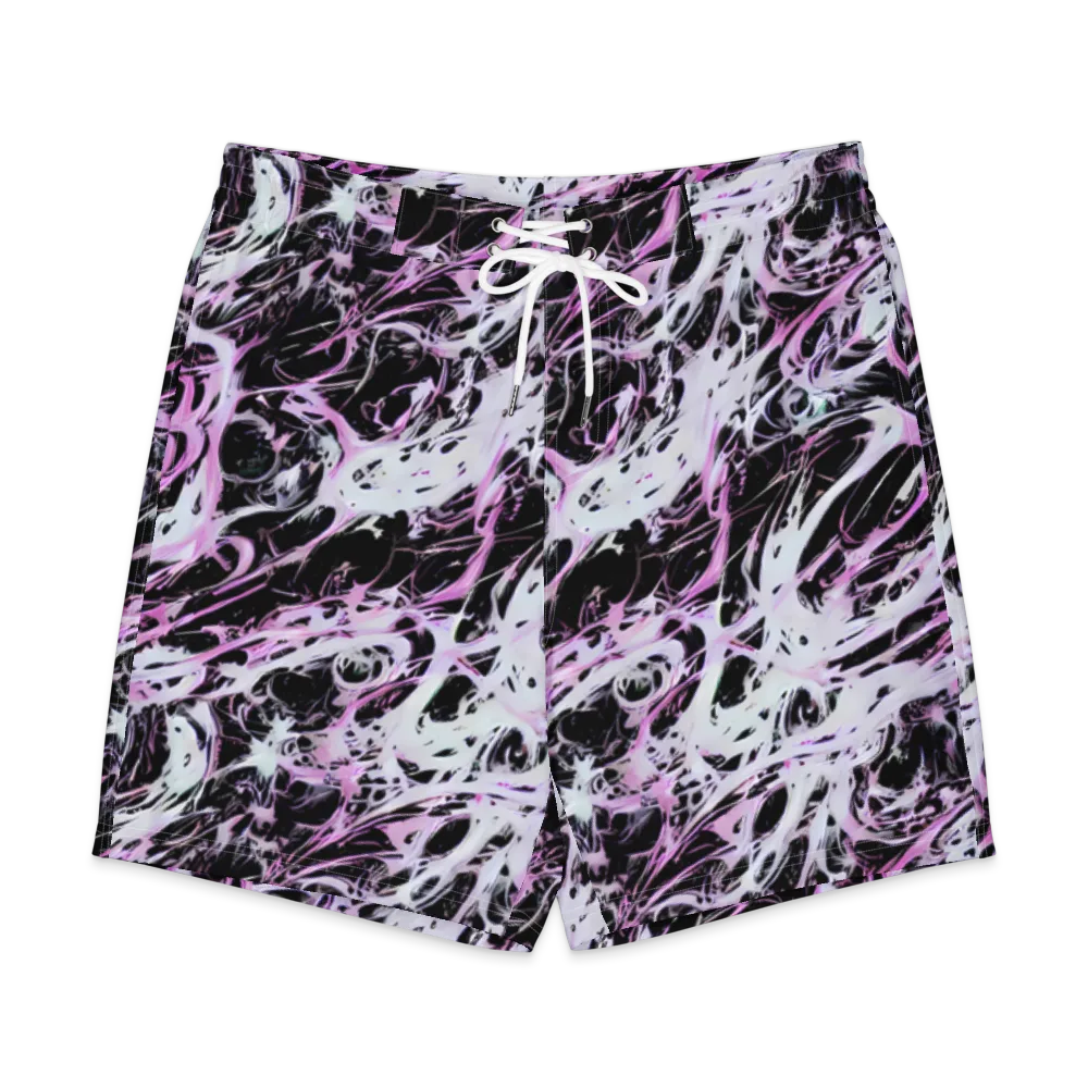 Electric Noir on Men's Board Shorts — Front