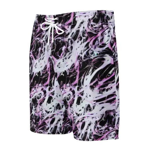 Electric Noir on a Men's Board Shorts
