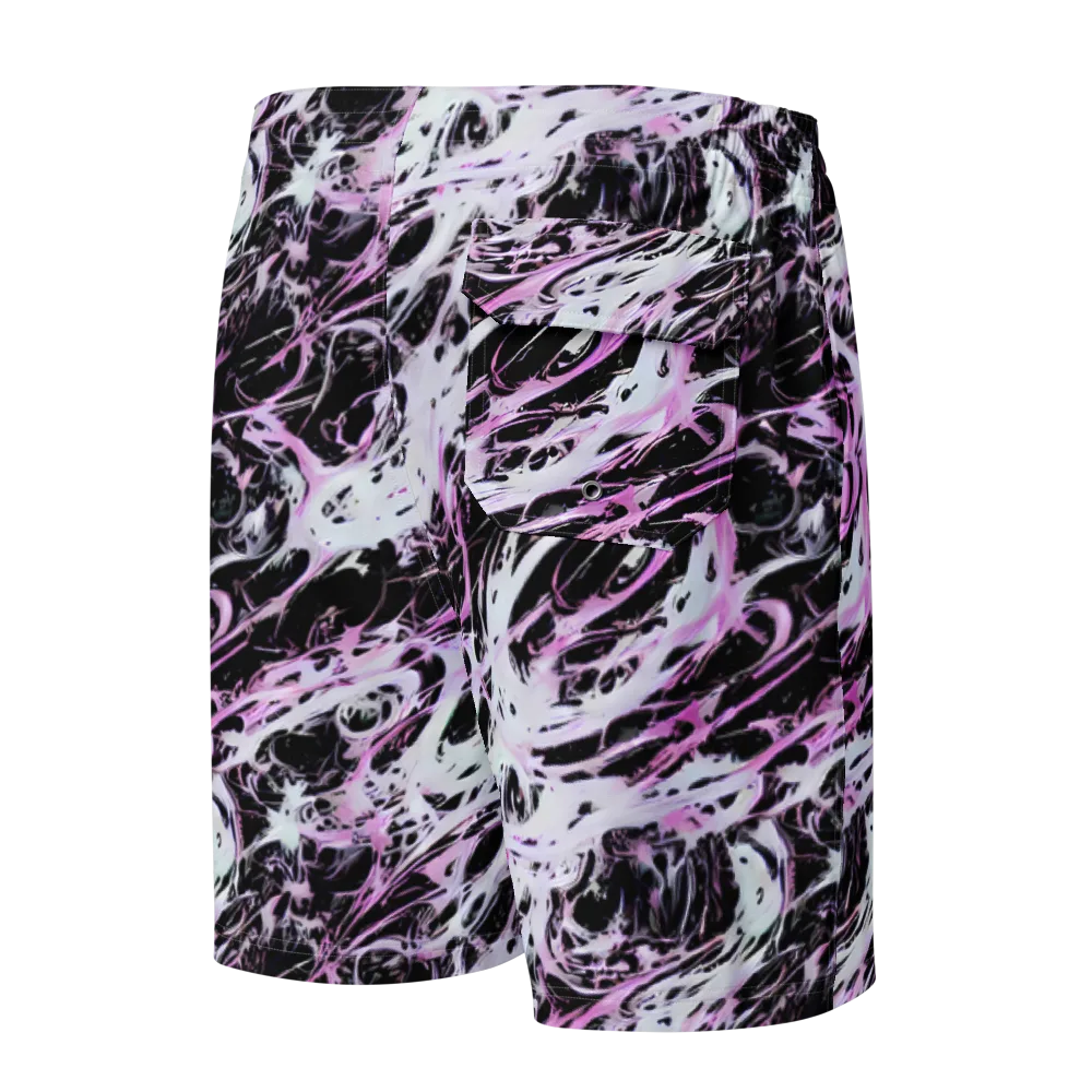 Electric Noir on Men's Board Shorts — Back