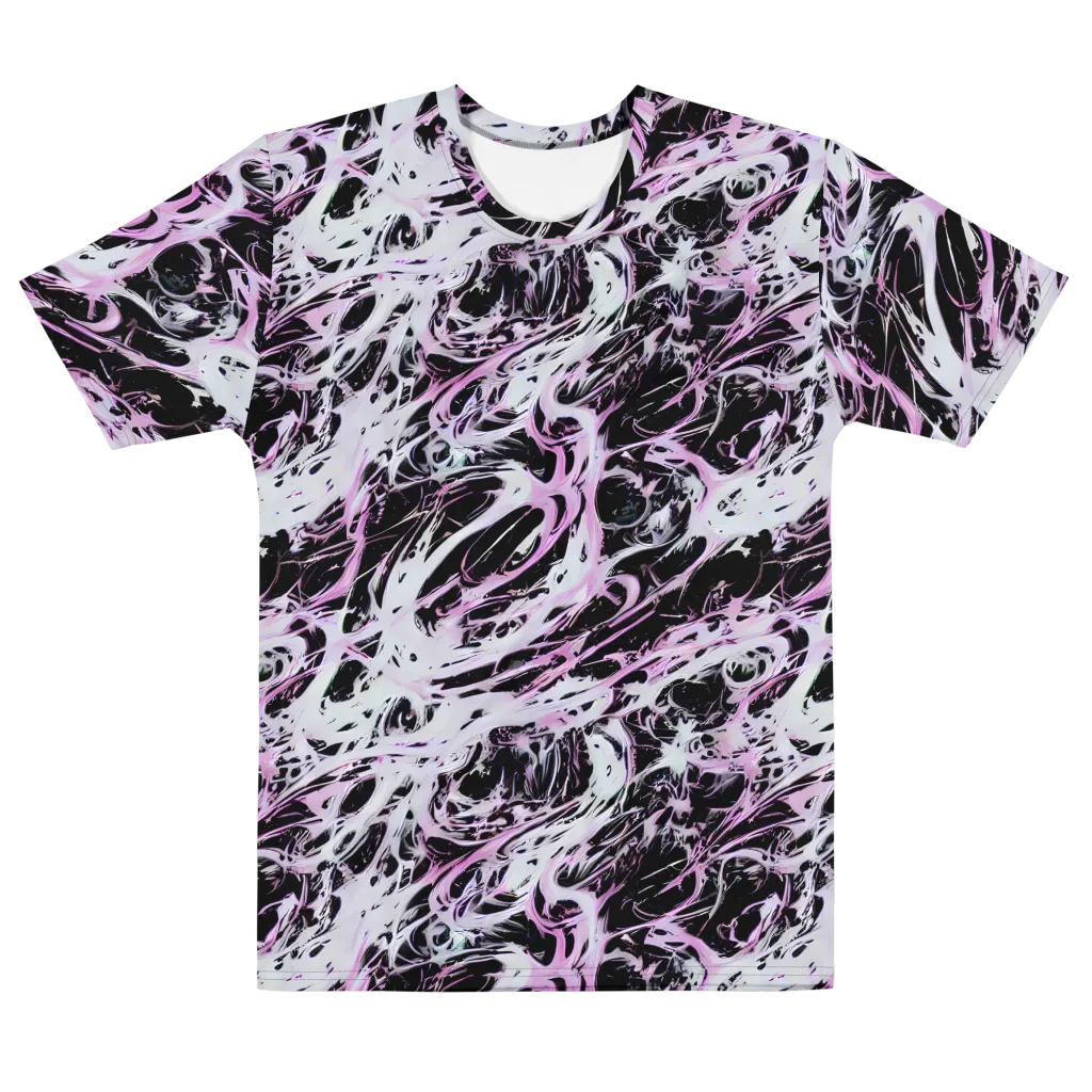 Electric Noir on Men's Cotton Crew Neck T-Shirt — Front